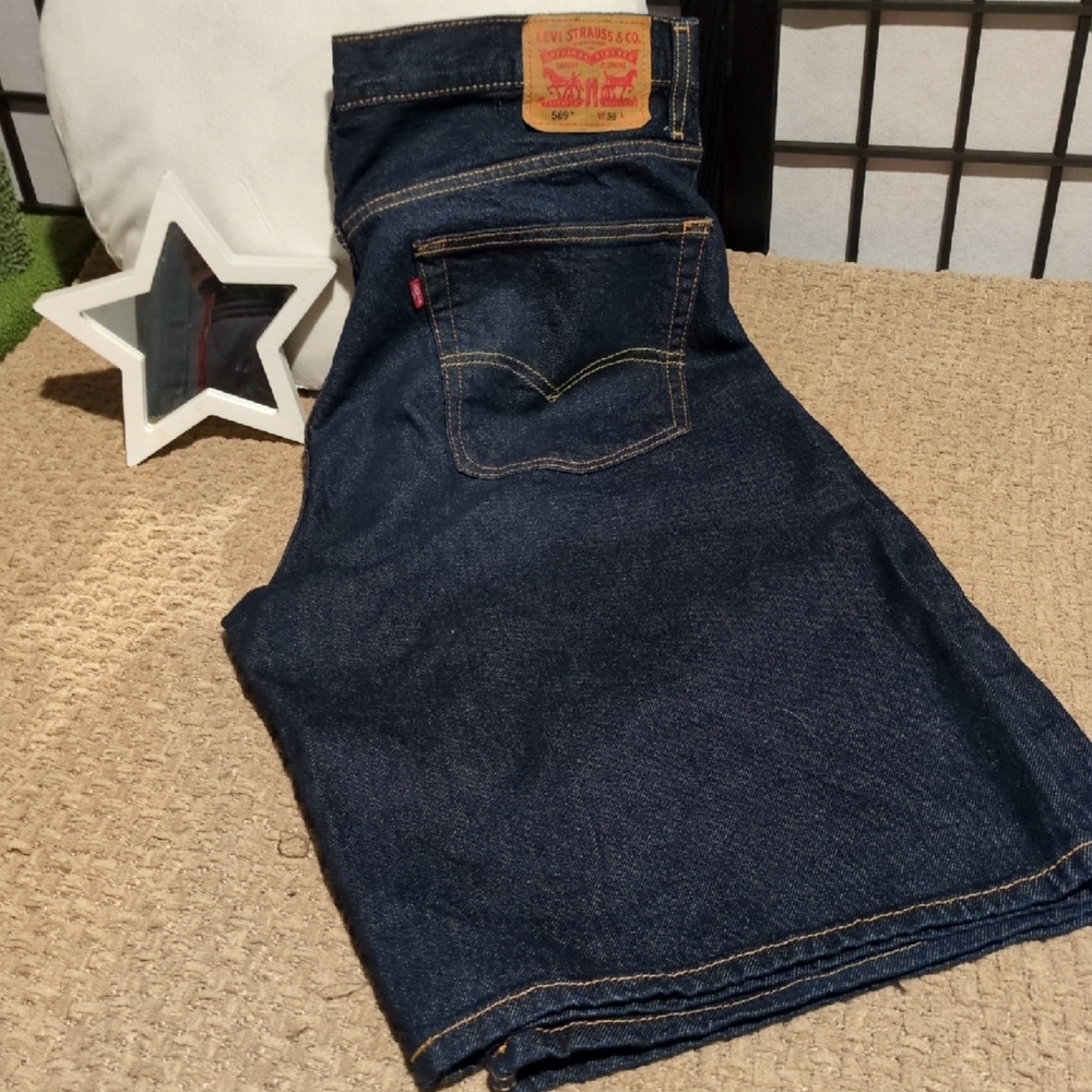 Levi's Dark Blue Denim Shorts